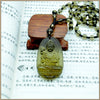 Buddha Pendant Necklace Smoky Quartz Crystal Pendant Necklaces For Women Men Figure Classic Party smoky quartz Jewelry
