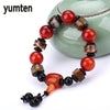 Chalcedony Stone Bracelet Men's Natural Lucky Beads Jewelry Beads Accessories Gift Luna Christmas Gift Wholesale 5 PCS