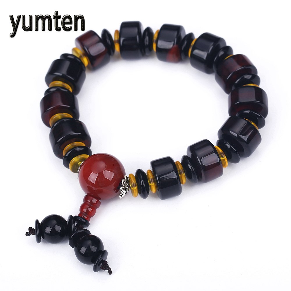 Chinese Style Bracelet Fashion Women Jewelry Popular Black Onyx Men Bracelets Bohemian Handmade Fine Accessories Chakra