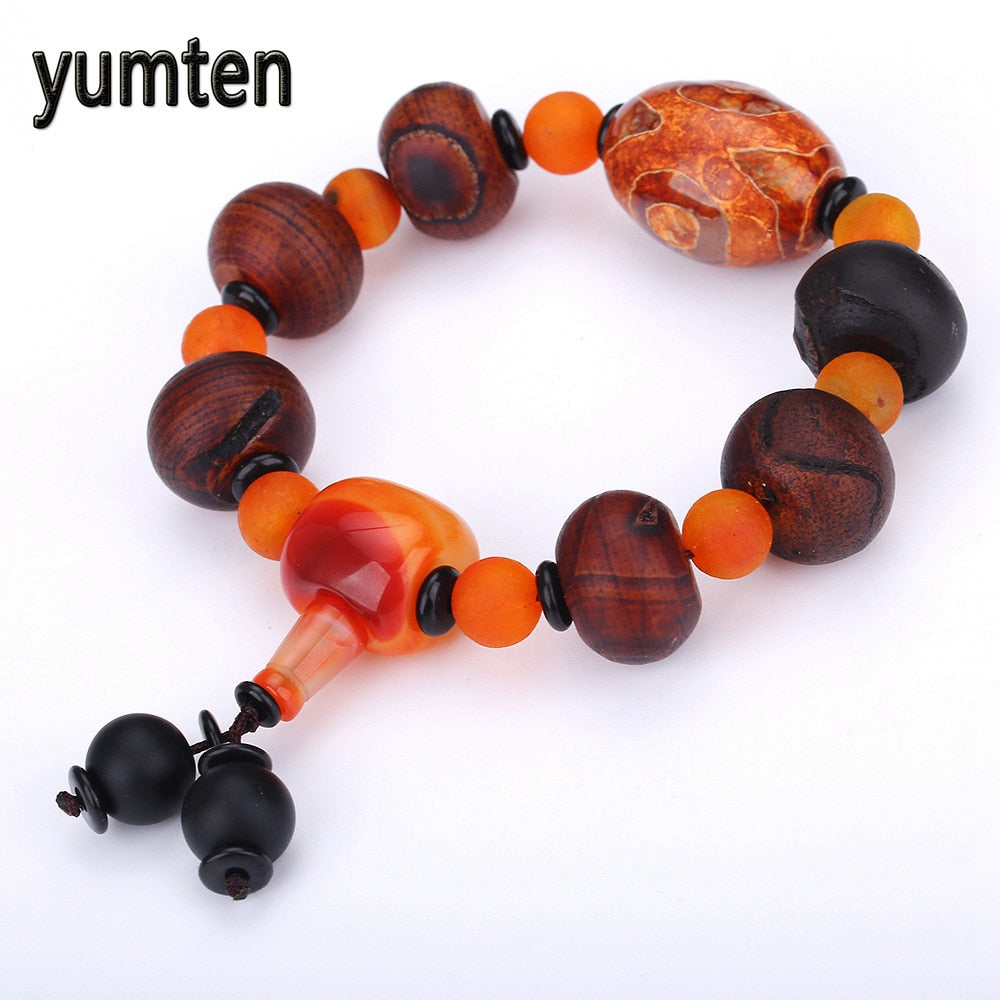 Chinese Style Bracelet Men Natural Agate Dzi Beads Retro Jewelry Beadslgbt Feyenoord Cozinha Power Chakra Taki Soy Bvl
