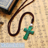 Christian Cross Party Necklace Jewelry Ruby gem Cute Charms Dragon Woman Natural Garnet Vintage Collar Chokers Bohemian