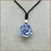 Collares colgantes 2020 new arrival in jewelry 33mm Natrual Rose Quartz Pendant Necklaces Women Flower Plant pendant Flor