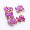 Elephant Agate Pendant Natural Stone Charm Crystal 1pcs For Sale Red White Agate Necklace Multicolor Slice Agate Pendants