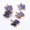 Elephant Agate Pendant Natural Stone Charm Crystal 1pcs For Sale Red White Agate Necklace Multicolor Slice Agate Pendants