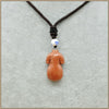 Ethnic style Fine Jewelry Women Men Natrual Agate 40mm Cheongsam Pendant Necklaces Classic Anniversary Geometric Unisex