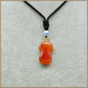Ethnic style Fine Jewelry Women Men Natrual Agate 40mm Cheongsam Pendant Necklaces Classic Anniversary Geometric Unisex