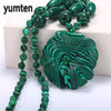 Flowers Pendant Fashion Women's Necklace Unakite Charm Retro Style Jewelry Gift Popular Clavicle Chain Wolf Unicorn Kolye