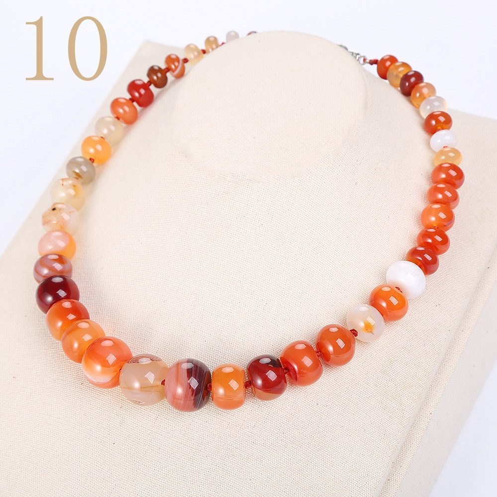 Green Jasper Necklace Beads Women Statement Jewelry Natural Stone Accessories Vintage Crystal Chain Men Ethnic Choker