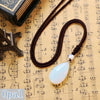 Hot Sale Water Drop Goldstone Nature Crystals Pendant Rope Chain Topaz Necklace Women Men Style Fashion Jewelry