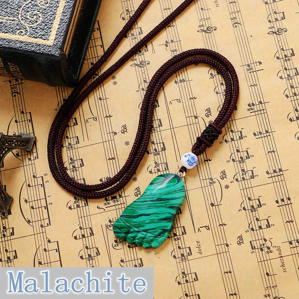 Hot Salefeet Pendant Topaz Handmade Nature Opal Crystal Gemstone Necklace Fashion Accessories Young People Love Gifts