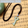 Key Pendant Necklaces Popular Natural Stone Fine Jewelry Rhinestone Pendants Charm Turquoise Granate Exquisite Crystal