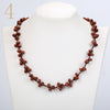 Lapis Lazuli Necklace Gemstone Jewelry Beads Natural Stone Chain Women Statement Choker Beaded Crystal Accessories Woven