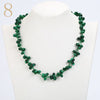 Lapis Lazuli Necklace Gemstone Jewelry Beads Natural Stone Chain Women Statement Choker Beaded Crystal Accessories Woven