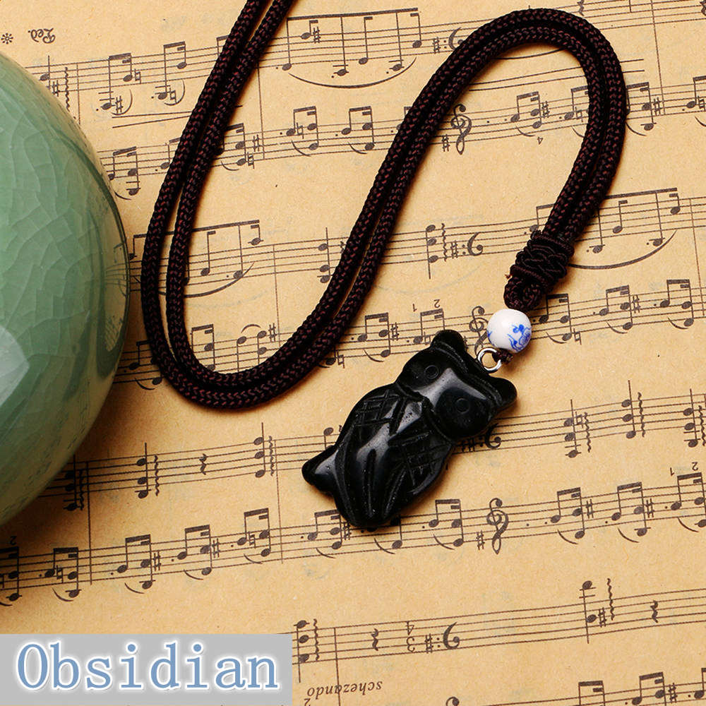 Long Statement Necklace 2020 Owl Sweater Chain Stone Pendant Charms Opal Turquoise Fine Jewelry Anime Gemstone Listing