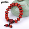 Men Bracelet Fashion Natural Chalcedony Crystal Popular Beads Jewelry Agate Couple Gift Sieraden Pulseras Wholesale 5 PCS