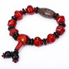 Men Bracelet Natural Agate Jewelry Chinese Style Fashion Popular Dzi Beads Couple Lion Bracelet Bisuteria Wholesale 5 PCS