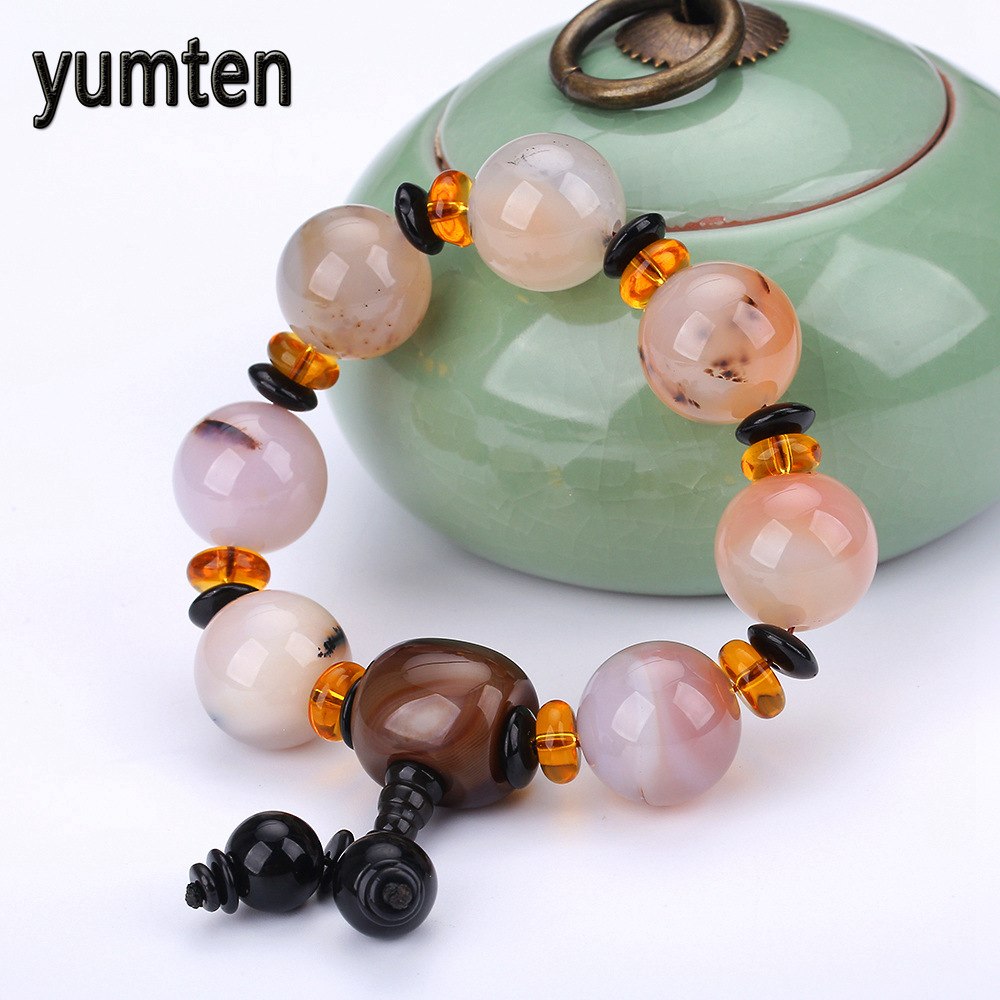 Men Bracelets Retro Beads Chinese Style Lucky Beads Jewelry Accessories Handmade Armbanden Voor Vrouwen Wholesale 5 PCS