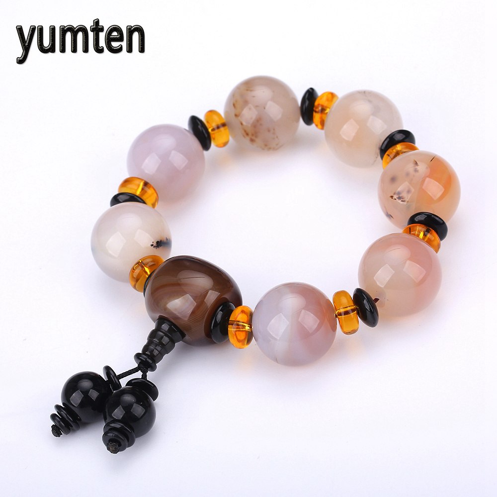 Men Bracelets Retro Beads Chinese Style Lucky Beads Jewelry Accessories Handmade Pulseira Chakra Bileklik Erkek Acuario