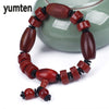 Men Fashion Bracelet Fine Jewelry Agate Survival Punk Popular Handmade Button Pulseras Linkin Pulseras Wholesale 5 PCS