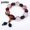 Men Jewelry Fine Agate Chinese Style Popular Handmade Accessories Survival Bracelet Pulseras Linkin Park Red