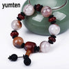 Men Jewelry Fine Agate Popular Handmade Survival Bracelet Button Pulseras Linkin Park Red Uomo Navidad Wholesale 5 PCS