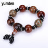Men Jewelry Fine Ocean Agate Fashion Bracelet Natural Chalcedony Fashion Party Accessories Tenis Masculino Luna Esmaltes