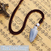 Men Women Party Necklace Bullet Pendant Natural Crystal Fine Jewelry Stone Rainbow Pingente Mermaid Shadowhunters