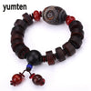 Men's Bracelet Retro Style Natural Black Agate Jewelry Gift Gem Beads lgbt Feyenoord Cozinha Love Handmade Dragon Charm