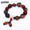 Men's Jewelry Crystal Bracelet Punk Popular Exaggeration Dance Retro Accessories Handmade Bracelet Gift Femme Heart Bts