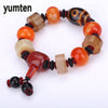 Men's Jewelry Popular Bracelet Natural Aquatic Agate Chalcedony Fashion Dzi Beads Power Chakra Taki Soy Bvl Indian Love
