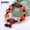 Men's Jewelry Popular Bracelet Natural Aquatic Agate Chalcedony Fashion Dzi Beads Power Queen Weave Beauty Wholesale 5PCS