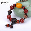 Men's Jewelry Popular Bracelet Natural Chalcedony Couple Fashion Party Crystal Yoga Unicorn Survival Tuia Wholesale 5 PCS