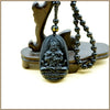 Natural Black Obsidian Buddha Pendant Necklace Trendy Women's Jewelry Bead Necklace Jade Woman Men Crystal Necklaces Buda