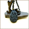 Natural Black Obsidian Carved Buddha Necklace Crystal Trendy Necklace 2020 Pendant Necklaces Men Women Fine Jewelry Bag