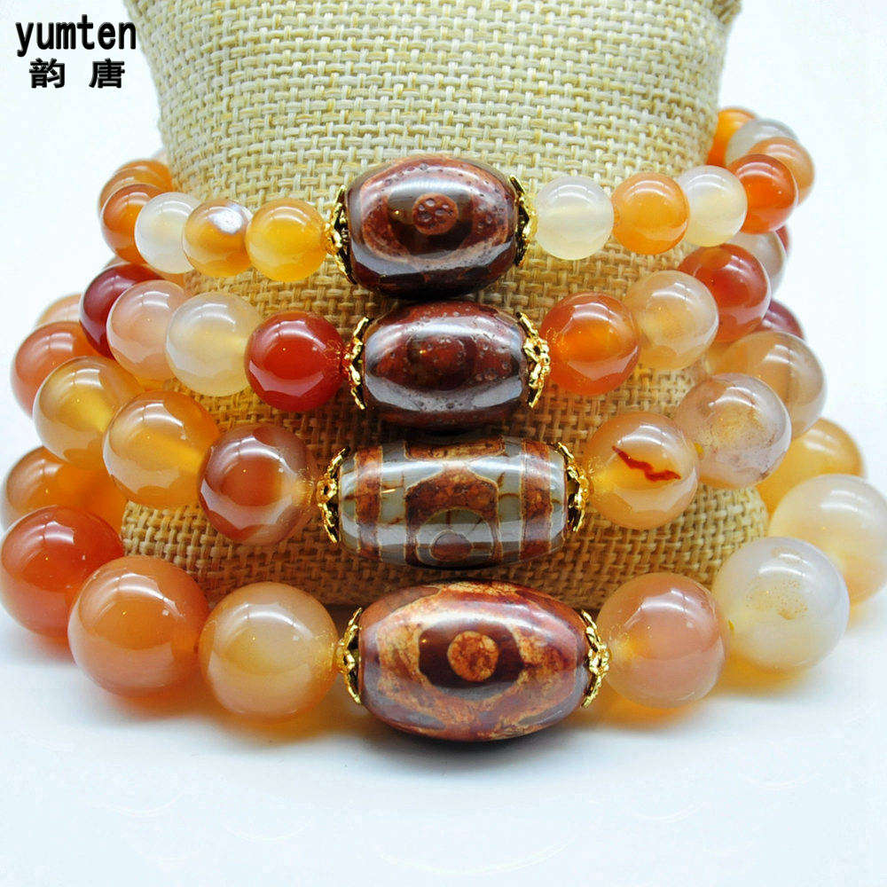 Natural Crystal Agate Dzi 925 Silver DIY Bracelet Pulseras Mujer Turquoise Bransoletka Damska Kalpli Bileklik Bracciale