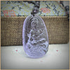 Natural Crystal Amethyst Pendant Necklaces Buddha Jewelry Women Men Buda Necklace Figure Fine Trendy Necklaces 30mm*50mm