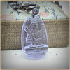 Natural Crystal Amethyst Pendant Necklaces Buddha Jewelry Women Men Buda Necklace Figure Fine Trendy Necklaces 30mm*50mm