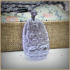 Natural Crystal Amethyst Pendant Necklaces Buddha Jewelry Women Men Buda Necklace Figure Fine Trendy Necklaces 30mm*50mm