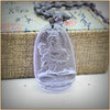 Natural Crystal Amethyst Pendant Necklaces Buddha Jewelry Women Men Buda Necklace Figure Fine Trendy Necklaces 30mm*50mm