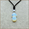 Natural Crystal Necklace Charms Luxurious Cheongsam Pendant Colier Collier Saphir Elegant Collares Mujer Creative Section
