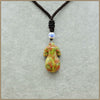 Natural Crystal Necklace Charms Luxurious Cheongsam Pendant Colier Collier Saphir Elegant Collares Mujer Creative Section