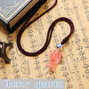 Natural Crystal Party Necklace Angel Pendant Fine Jewelry Rhinestone Granate Overwatch Music Moana Gravity Falls Gatos