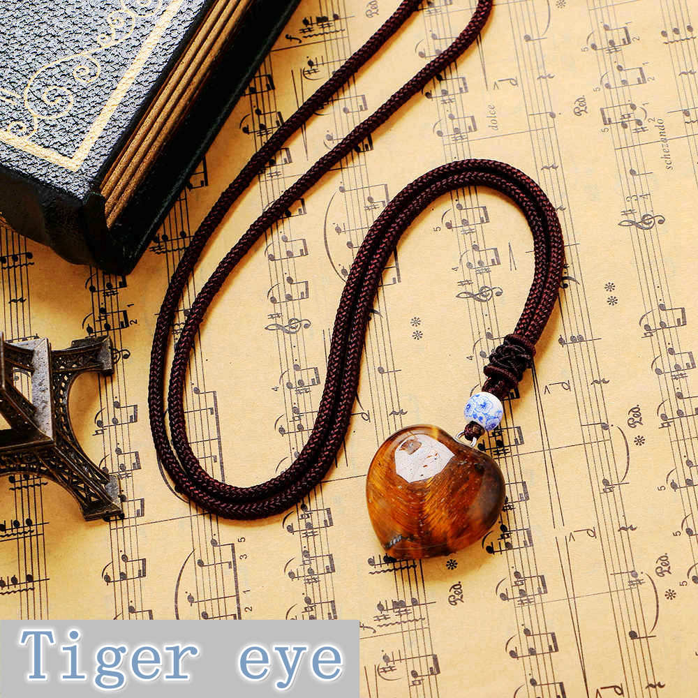 Natural Crystal Party Necklace Heart-Shaped Pendant Fine Jewelry Rhinestone Sapphire Dragon Collares Hombre Body Chain