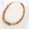 Natural Gemstone Necklace Opal Jewelry Stone Beads Chain Women Statement Colliers Femme Bijoux Accessories Naszyjnik Men
