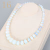 Natural Gemstone Necklace Opal Jewelry Stone Beads Chain Women Statement Colliers Femme Bijoux Accessories Naszyjnik Men