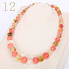 Natural Gemstone Necklace Opal Jewelry Stone Beads Chain Women Statement Colliers Femme Bijoux Accessories Naszyjnik Men