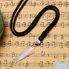 Natural Stone Arrow Pendant Rope Chain Necklace Crystal Jewelry Rhinestone Gemstone Pingentes Para Colar Sieraden Zakjes