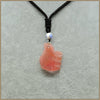 Natural Stone Necklace Bijoux Femme Thumbs Crystal Pendant Popular Jewelry Classic Kolye Bayan Joyeria Fina Pingentes