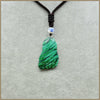 Natural Stone Necklace Small Foot Crystal Joya Rubi Pendant African Jewelry Gargantilla Jade Colgantes Mujer Moda Wild