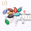 Natural Stone Pendant Crystal Gemstone Charms Small Women Necklace Jewelry Men Fashion Choker Bijoux Accessories Lot Bag
